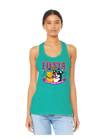 God's Dogs Rescue 2025 Fiesta Racer Back T-shirt